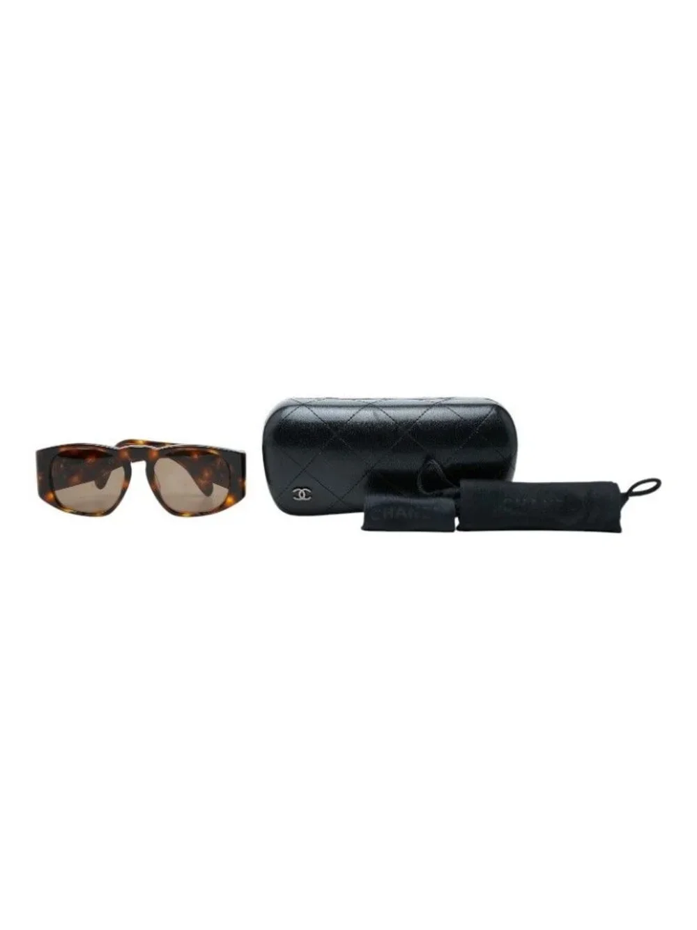 Chanel CC Logo Sunglasses Brown Acetate Eyewear